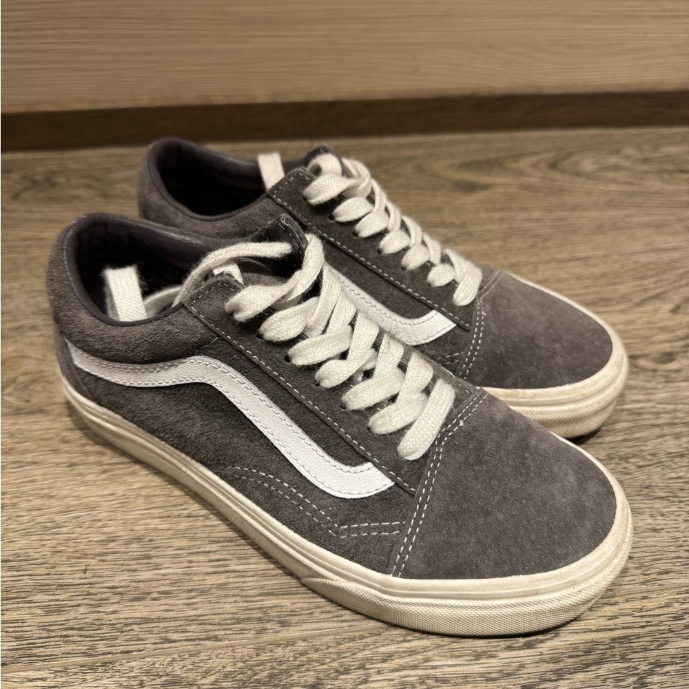 Vans Gray and White Sneakers